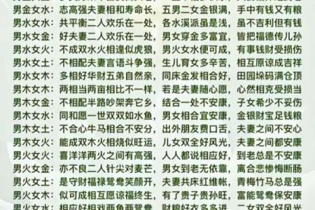 五行相克相生表的奥秘与应用解析