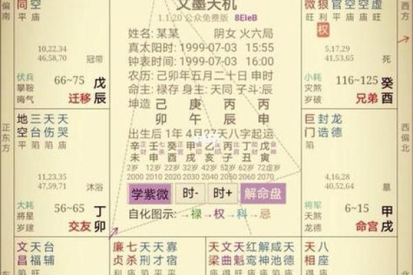 八字五行排盘解析：揭示命运中的五行平衡与不足