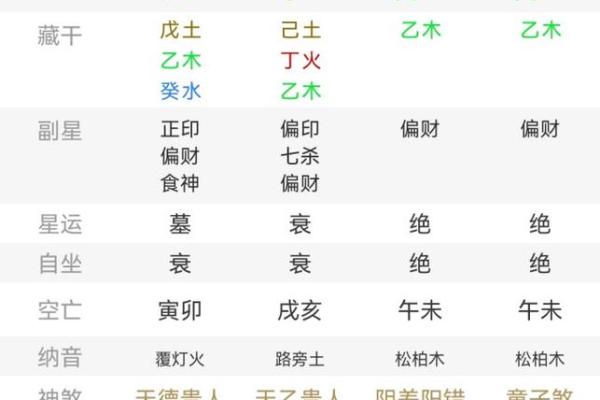 出生属什么五行命运分析