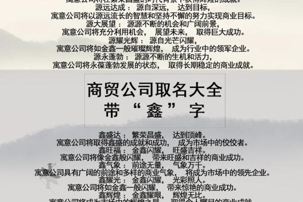 三字公司名字大全 创意与寓意兼备的选择