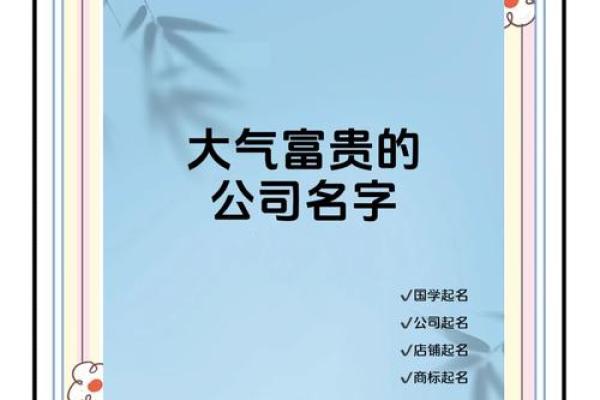 如何为大气公司取一个既专业又有创意的名字