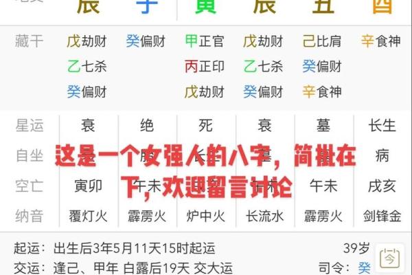 日主天干辰的命理解析与运势影响