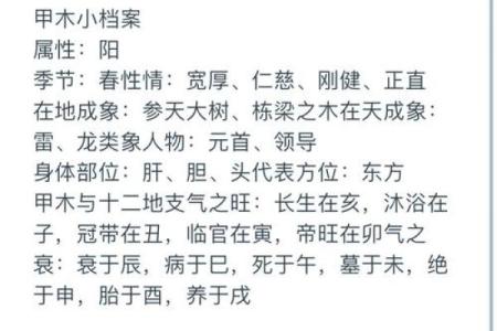 甲木十天干深度剖析：如何影响你的命运