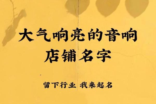 音响公司起名技巧大揭秘