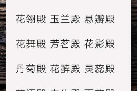 宫殿起名大揭秘，给你的宫廷增添一份神秘感