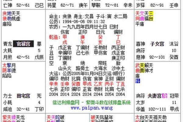 八字排盘天盘解析，揭示人生运势的隐藏玄机