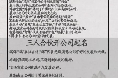 公司起名技巧大揭秘，助你轻松打造品牌
