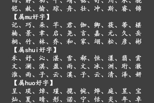 五行中图字的独特含义