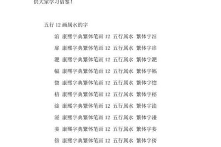 适合女孩的五行属水名字精选