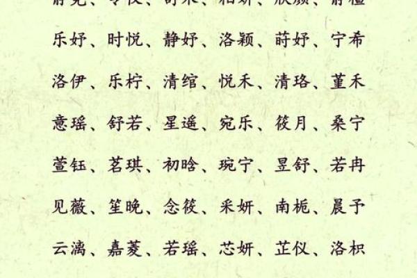 娄姓女孩名字：甜美又不失优雅的十大名字