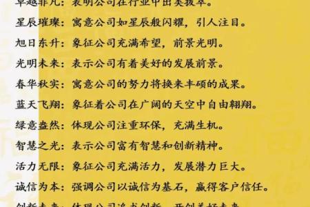 公司名字大全免费推荐，创意无限