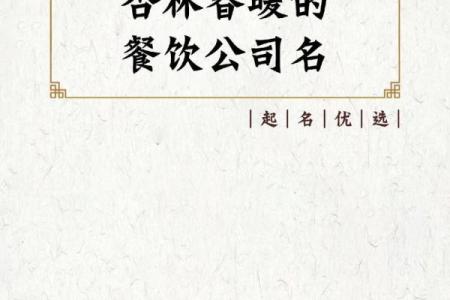 餐饮公司起名网：打造独一无二的餐饮品牌名称