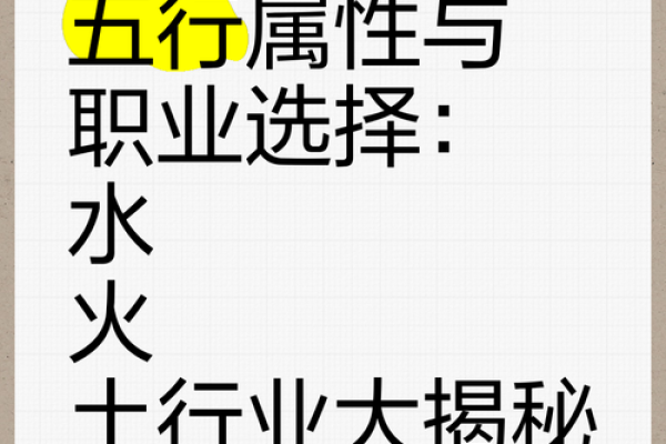 从五行水象看最适合你的职业方向