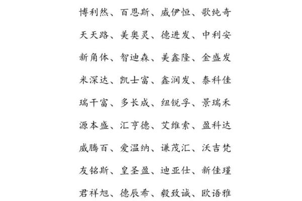 起名字的四个字秘诀