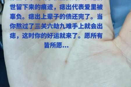 手上痣相探秘：揭秘你的性格与命运轨迹