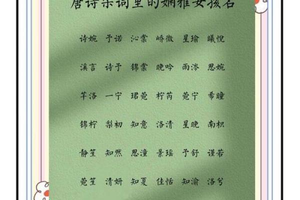 宋姓女孩起名注意事项，避免这些常见误区