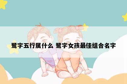 鹭字五行属什么 鹭字女孩最佳组合名字