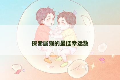 探索属猴的最佳幸运数