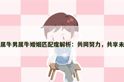 女属牛男属牛婚姻匹配度解析：共同努力，共享未来
