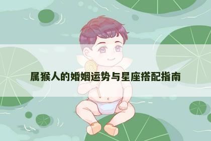 属猴人的婚姻运势与星座搭配指南