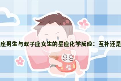 天秤座男生与双子座女生的星座化学反应：互补还是冲突