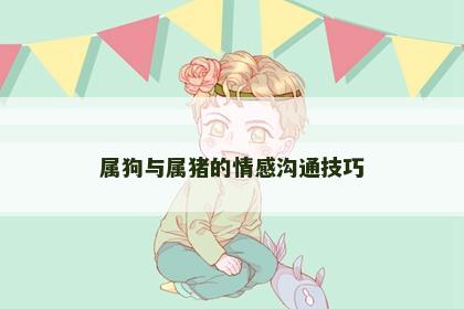 属狗与属猪的情感沟通技巧