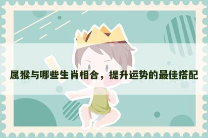 属猴与哪些生肖相合，提升运势的最佳搭配