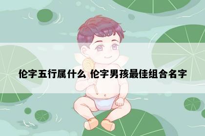 伦字五行属什么 伦字男孩最佳组合名字