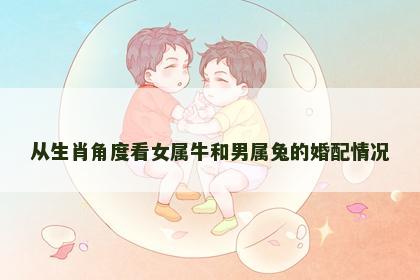 从生肖角度看女属牛和男属兔的婚配情况