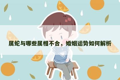属蛇与哪些属相不合，婚姻运势如何解析