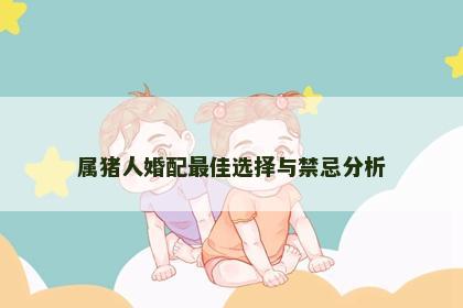 属猪人婚配最佳选择与禁忌分析