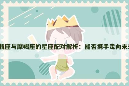 水瓶座与摩羯座的星座配对解析：能否携手走向未来？