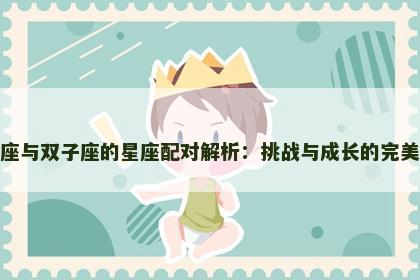 摩羯座与双子座的星座配对解析：挑战与成长的完美组合