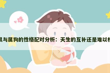 属鼠与属狗的性格配对分析：天生的互补还是难以相容