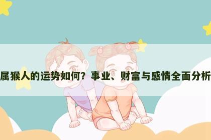 属猴人的运势如何？事业、财富与感情全面分析