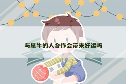 与属牛的人合作会带来好运吗