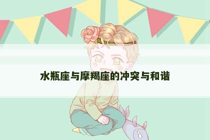 水瓶座与摩羯座的冲突与和谐