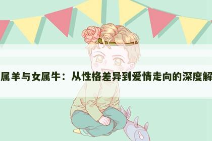 男属羊与女属牛：从性格差异到爱情走向的深度解析