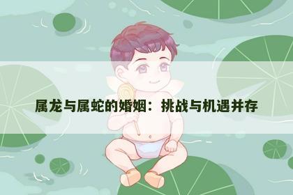 属龙与属蛇的婚姻：挑战与机遇并存