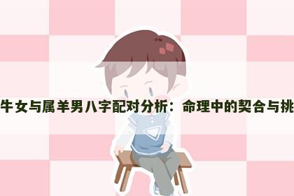 属牛女与属羊男八字配对分析：命理中的契合与挑战