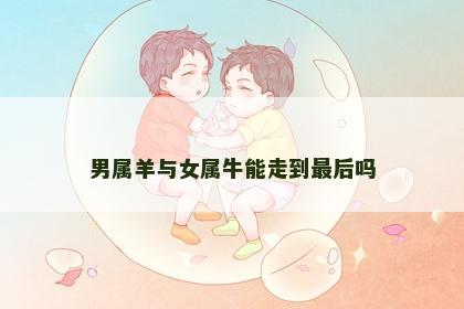 男属羊与女属牛能走到最后吗