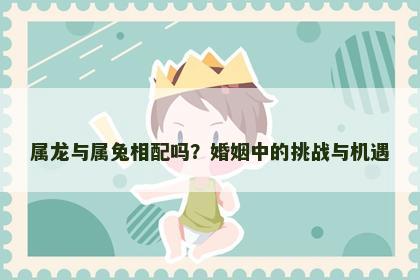属龙与属兔相配吗？婚姻中的挑战与机遇