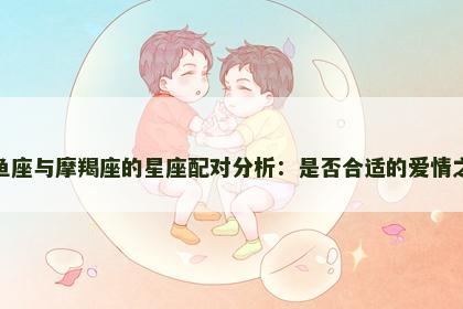 双鱼座与摩羯座的星座配对分析：是否合适的爱情之路
