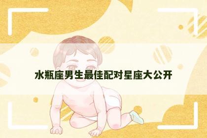 水瓶座男生最佳配对星座大公开