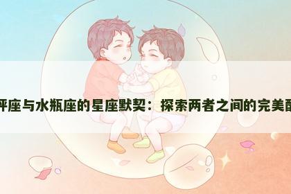 天秤座与水瓶座的星座默契：探索两者之间的完美配对