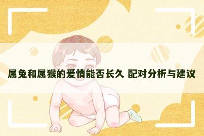 属兔和属猴的爱情能否长久 配对分析与建议