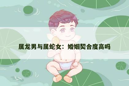 属龙男与属蛇女：婚姻契合度高吗