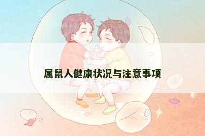 属鼠人健康状况与注意事项
