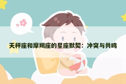 天秤座和摩羯座的星座默契：冲突与共鸣