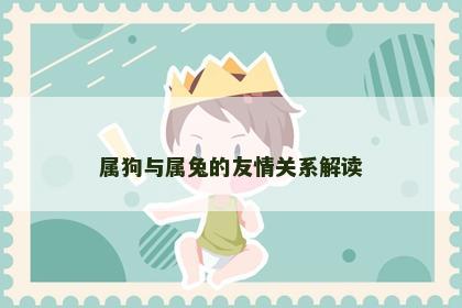 属狗与属兔的友情关系解读